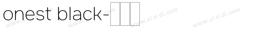 onest black字体转换